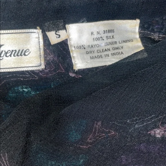 Vintage Saks Fifth Avenue Multicolor Psychedelic Sequin Top // Eclectic Handmade - Picture 7 of 7